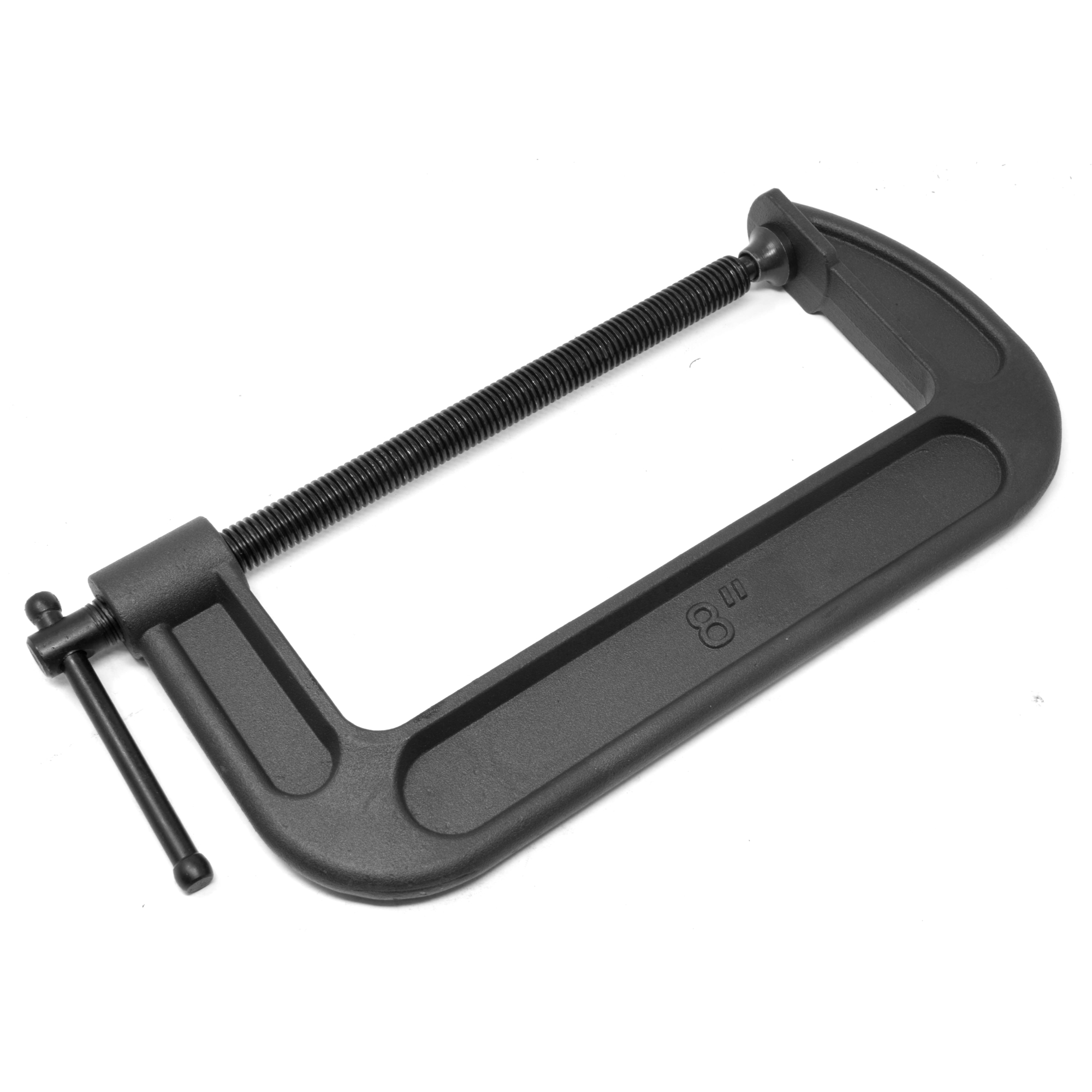WEN C-Clamp - 8in. Jaw Opening, 3.4in. Throat, Heavy-Duty Cast Iron, Model# CLC833